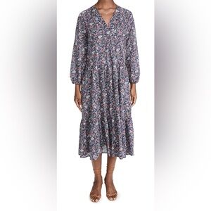 TRAVOTA BIRDS OF PARADIS Holland Tiered Dress in Woodland Floral - Size XS 🌺